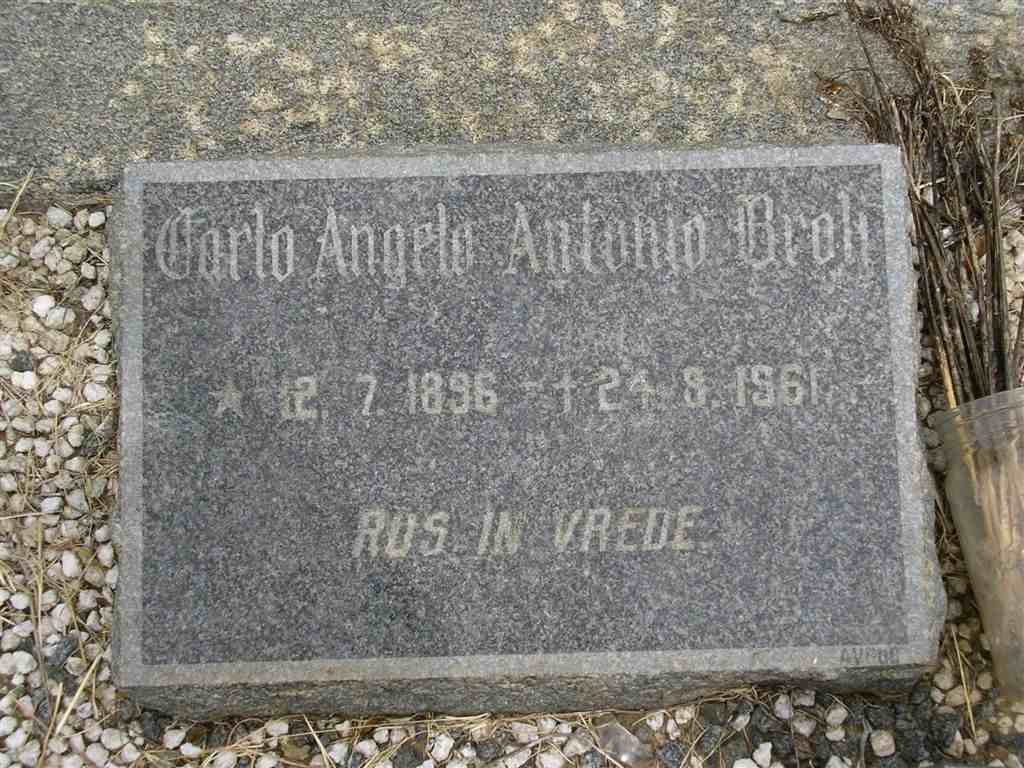 BROLI Carlo Angelo Antonio 1896-1961