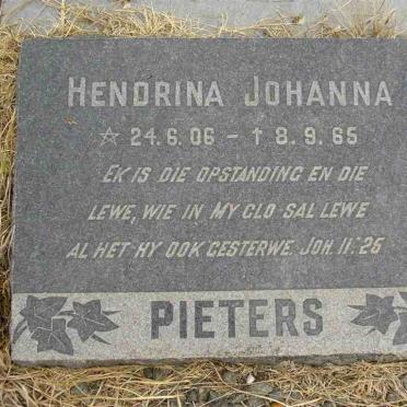PIETERS Hendrina Johanna 1906-1965
