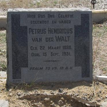 WALT Petrus Hendricus, van der 1888-1951