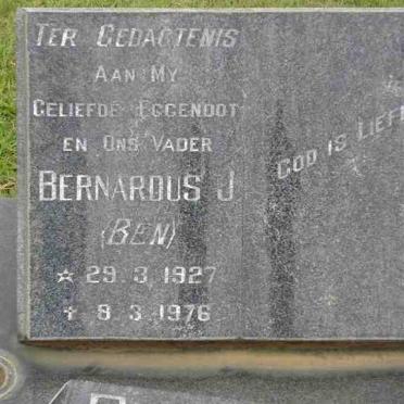 PIETERS Bernardus J. 1927-1976