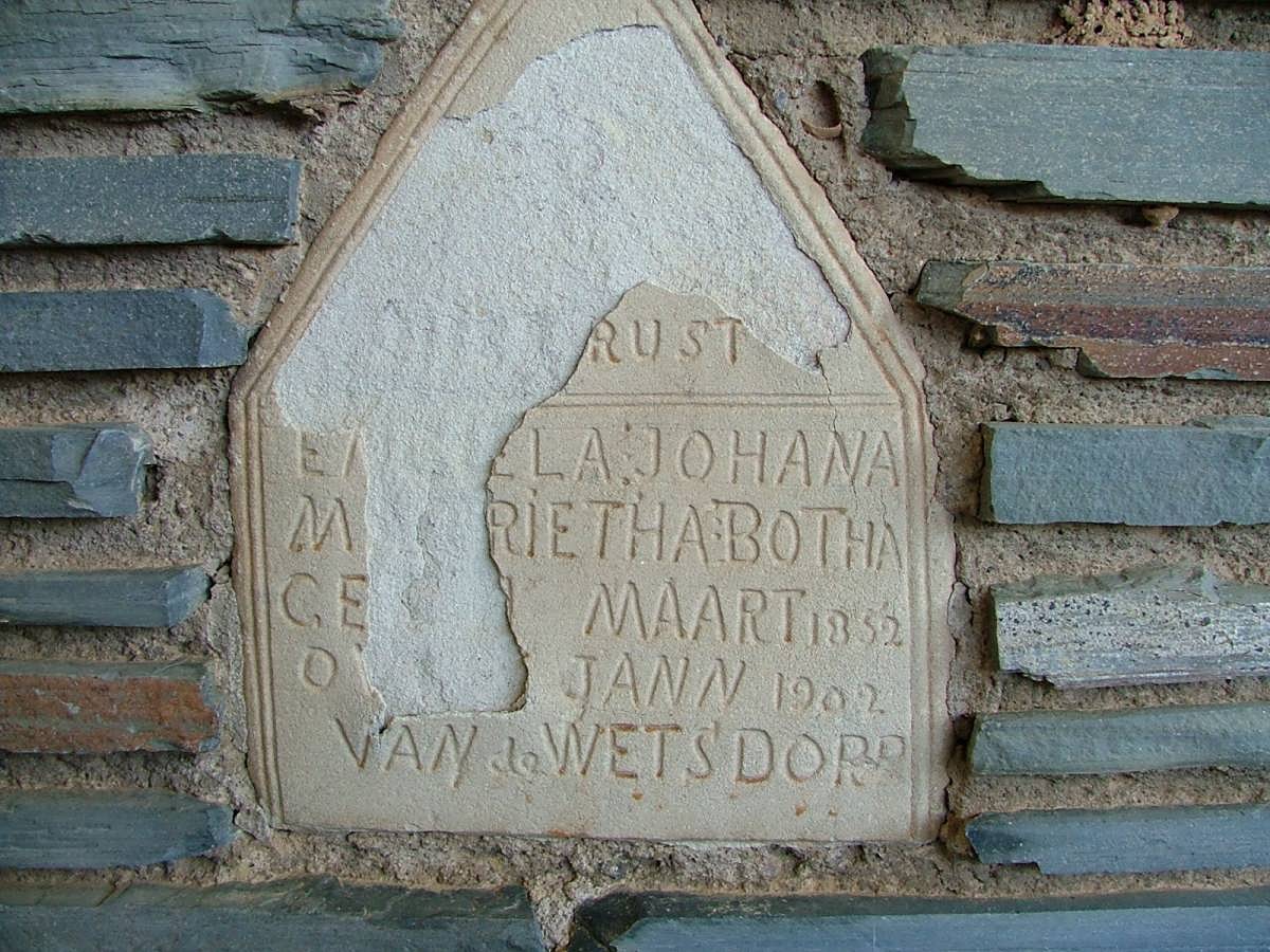 BOTHA Engela Johana Margrietha 1852-1902