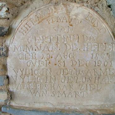 HEFER Gertruida M.M., van de 1887-1901