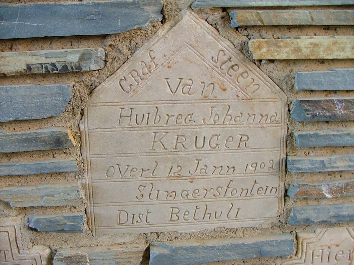 KRUGER Huibreg Johanna -1902