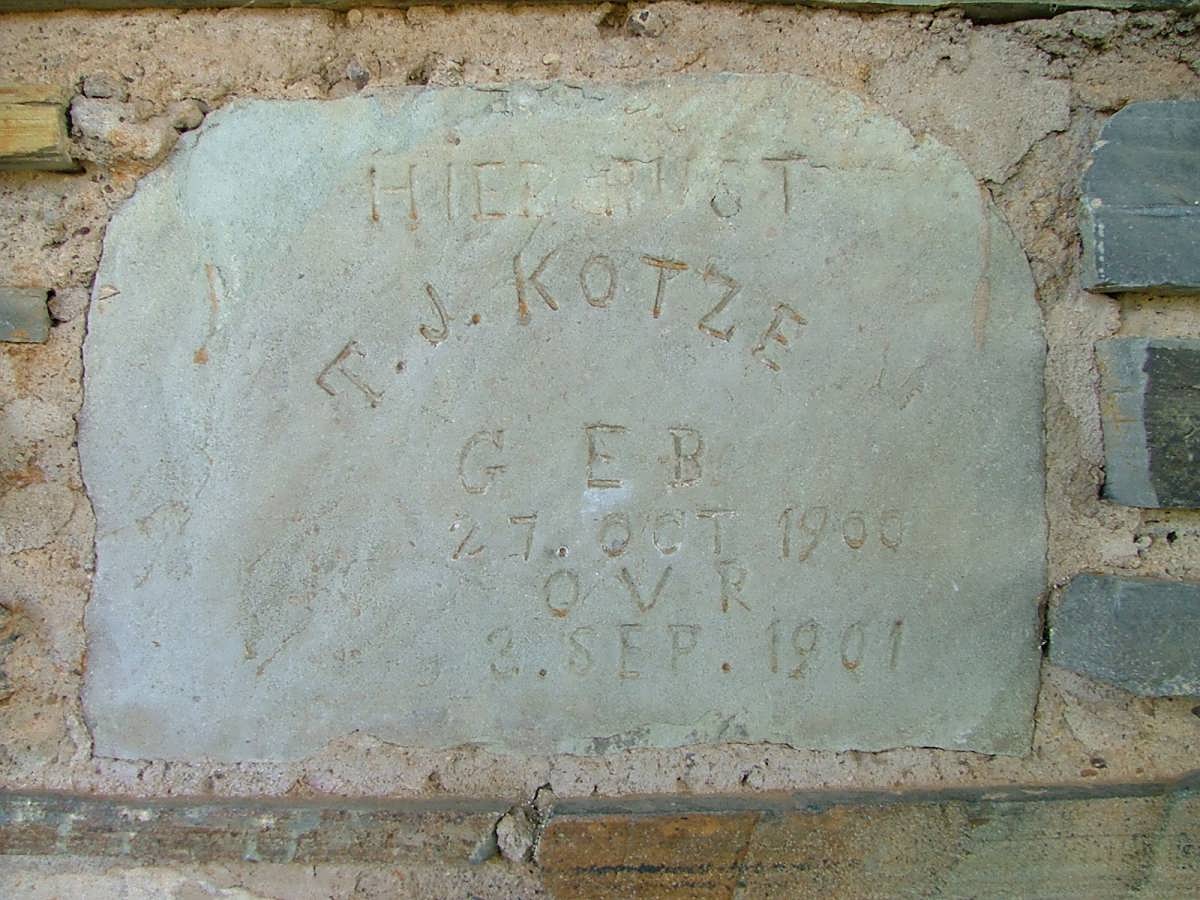 KOTZE T.J. 1900-1901