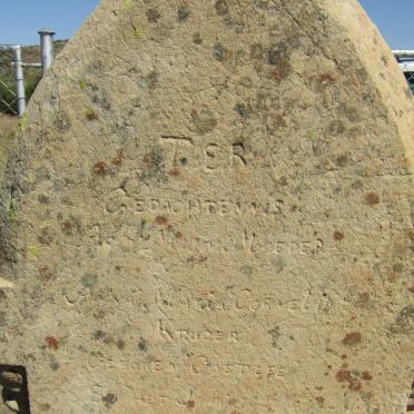 KRUGER Anna Maria Cornelia nee COETZEE -1902