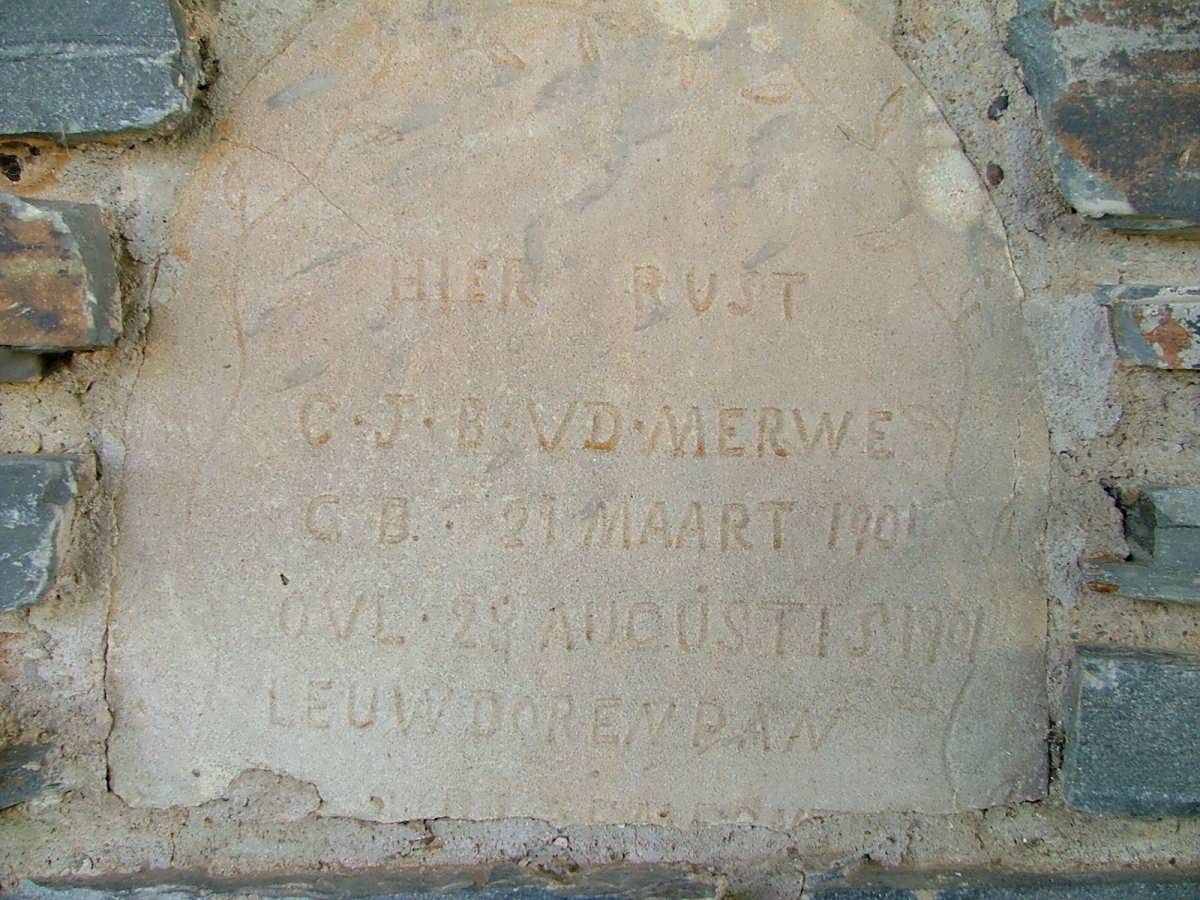MERWE C.J.B., v.d. 1901-1901