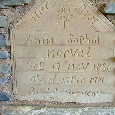 NORVAL Anna Sophia 1886-1901