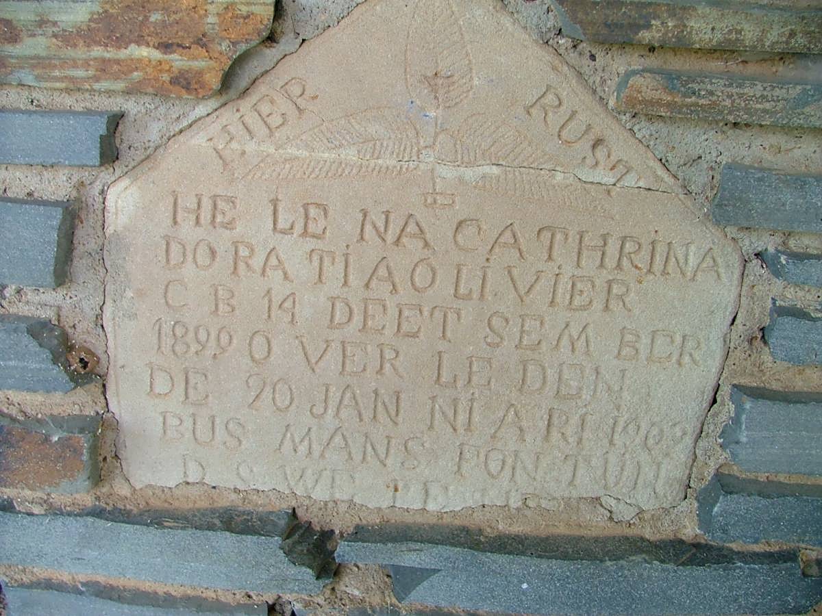 OLIVIER Cathrina Doratia 1899-1902