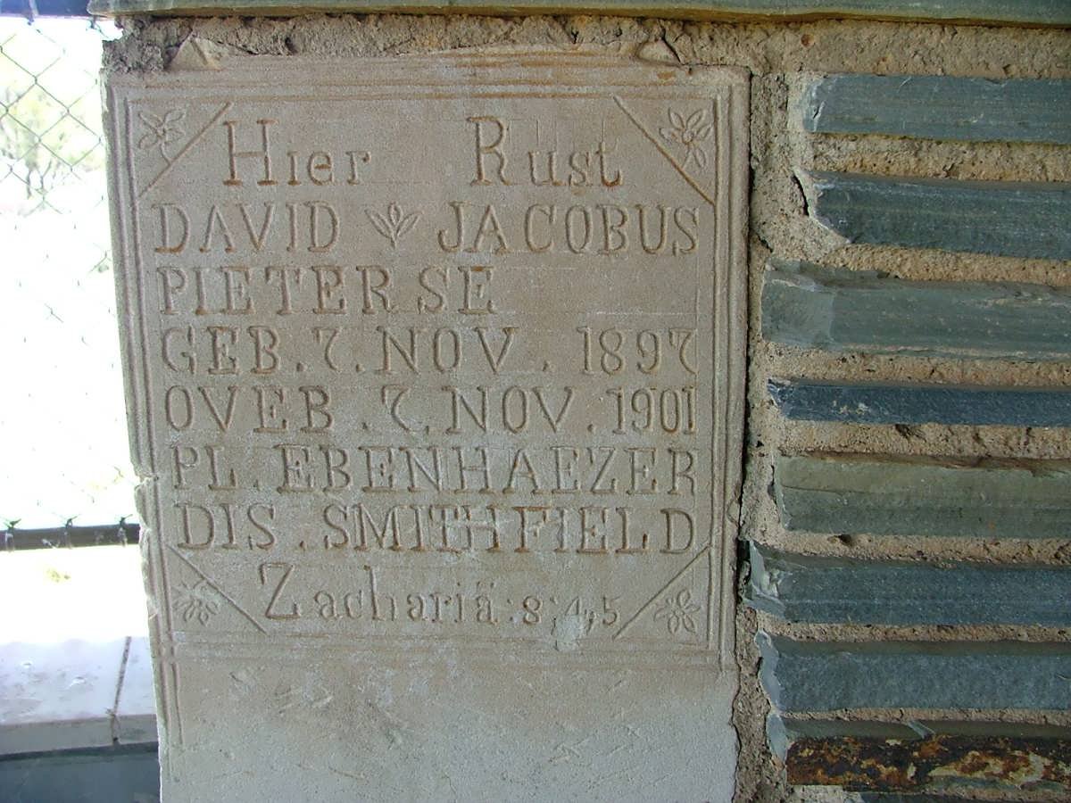 PIETERSE David Jacobus 1897-1901