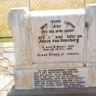 RENSBURG Evert Nicolaas Philippus, Janse van 1863-1901