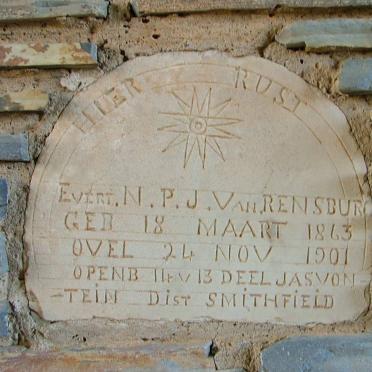 RENSBURG N.P.J., van 1863-1901