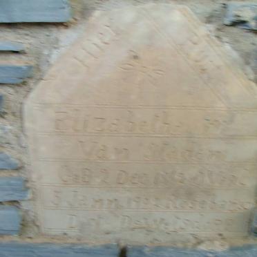 STADEN Elizabeth M., van 18??-1902