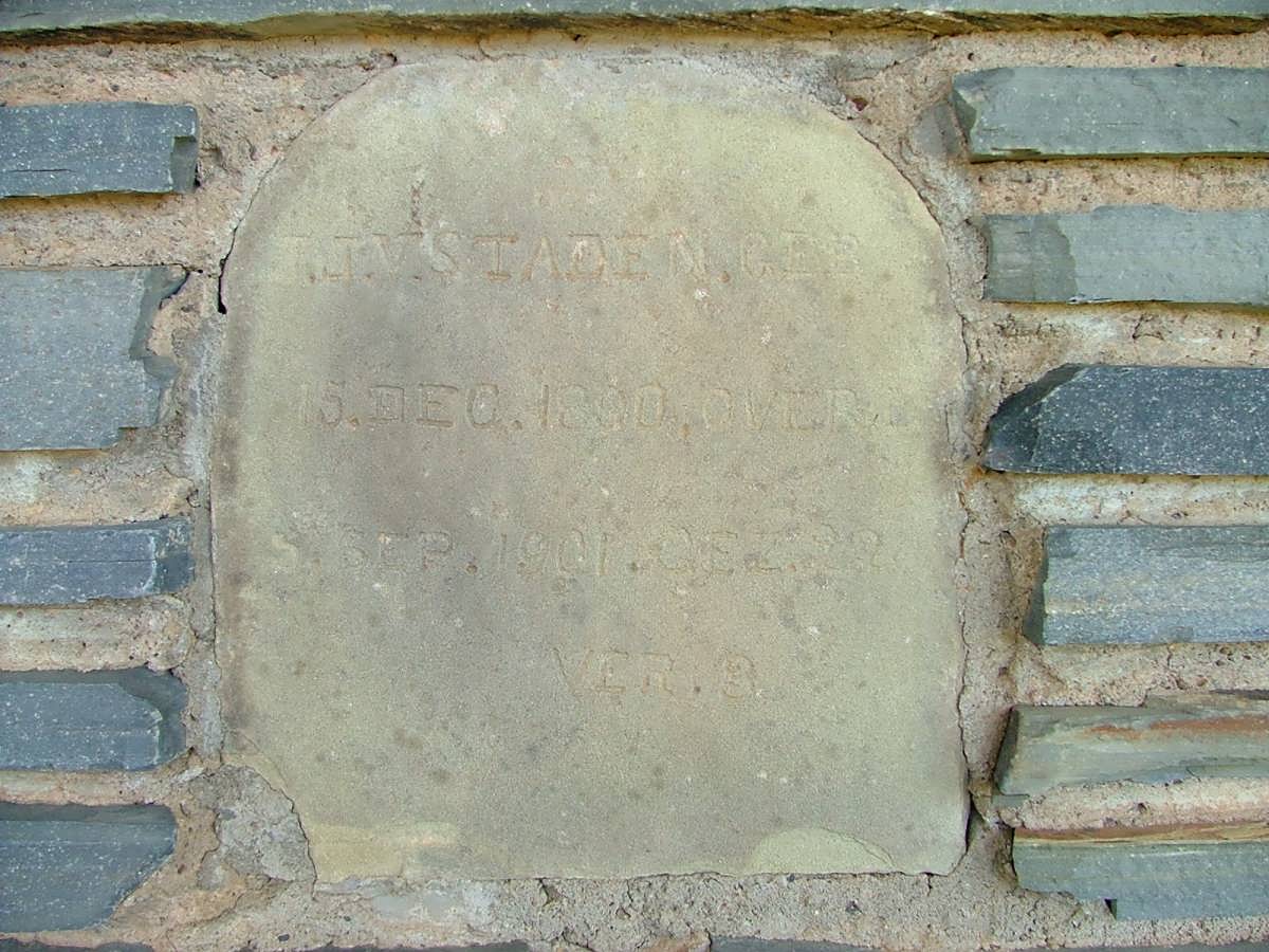 STADEN J.J., van 1890-1901