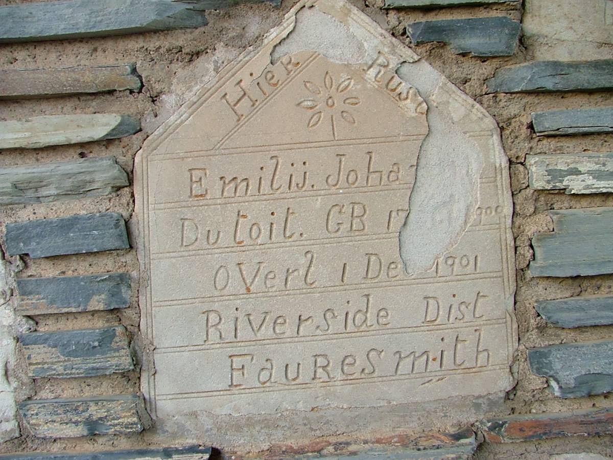 TOIT Emily Johanna, du 1900-1901