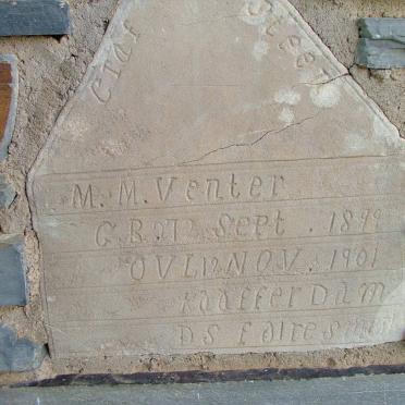 VENTER M.M. 1899-1901