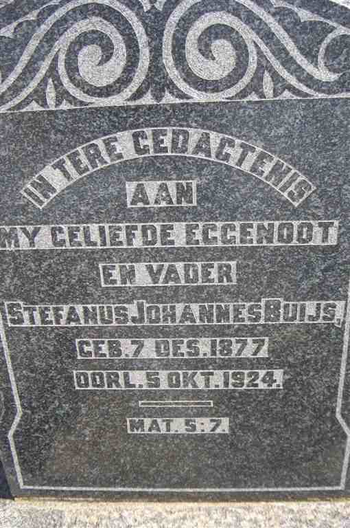 BUIJS Stefanus Johannes 1877-1924