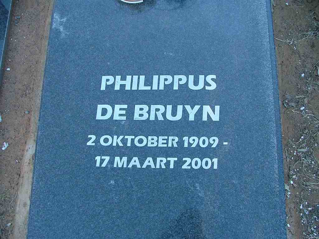 BRUYN Philippus, de 1909-2001