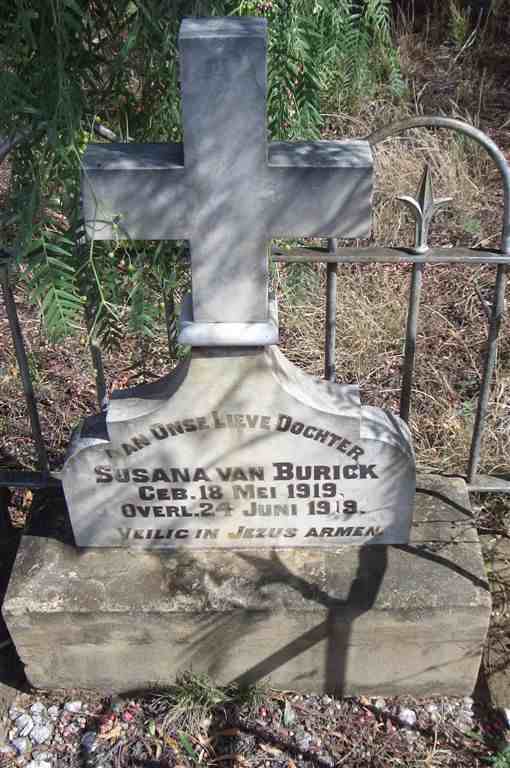 BURICK Susana, van 1919-1919