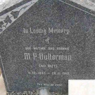 BULTERMAN M.P. nee WATT 1865-1943