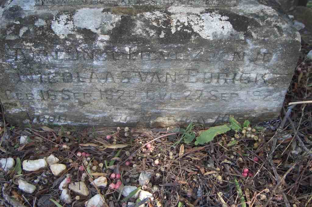 BURICK Nicolaas, van 1920-1920