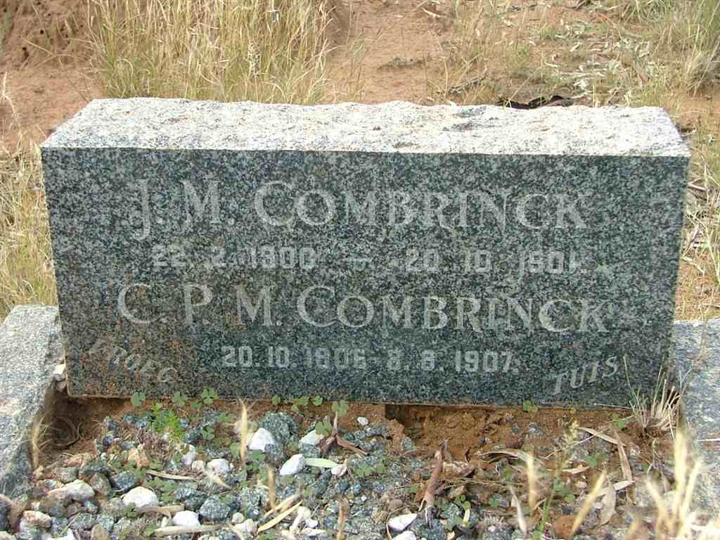COMBRINCK J.M. 1900-1901 :: COMBRINCK C.P.M. 1906-1907