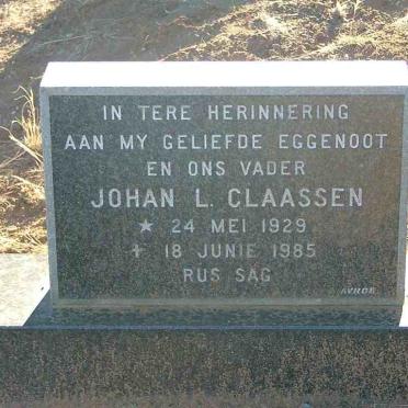 CLAASSEN Johan L. 1929-1985