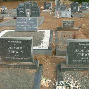 FREWEN Richard H. 1926-1990 &amp; Elaine Myrtle ADAM 1930-1985