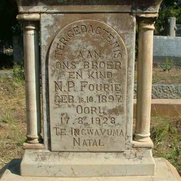 FOURIE N.P. 1897-1928