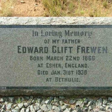 FREWEN Edward Clift 1866-1938