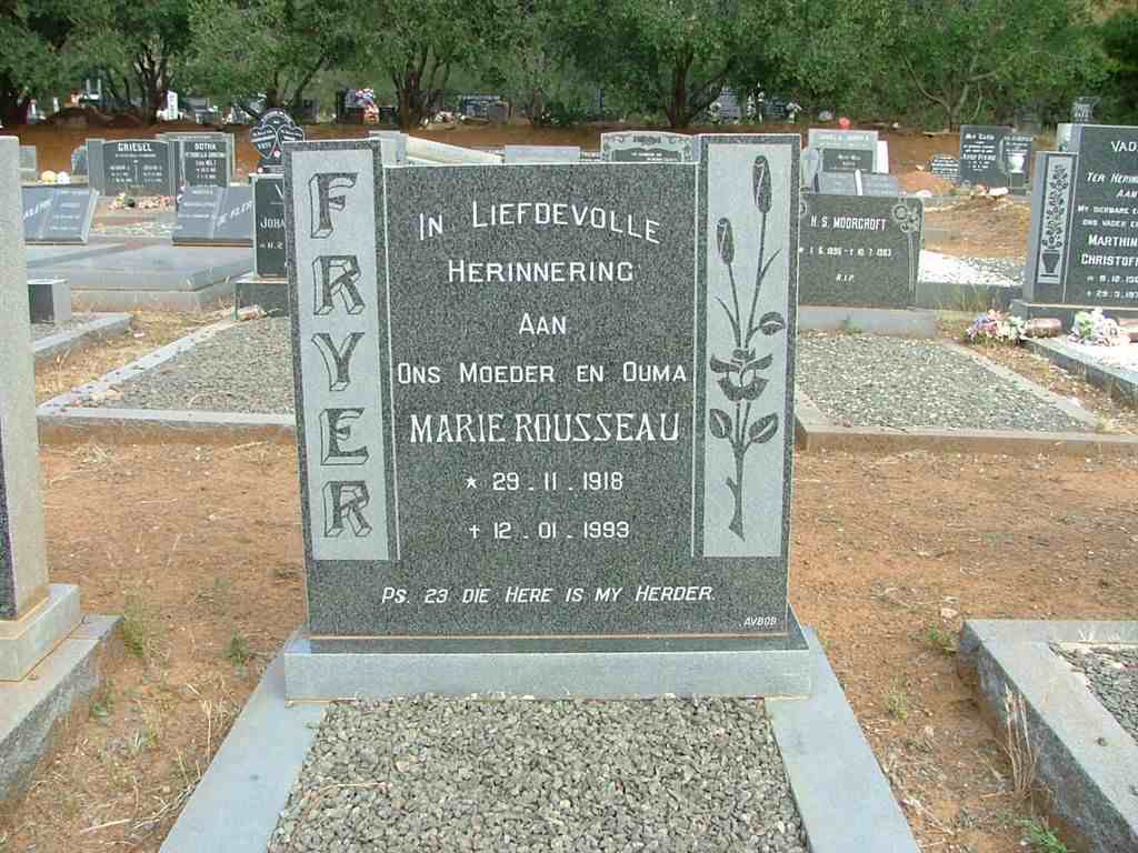 FRYER Marie nee ROUSSEAU 1918-1993