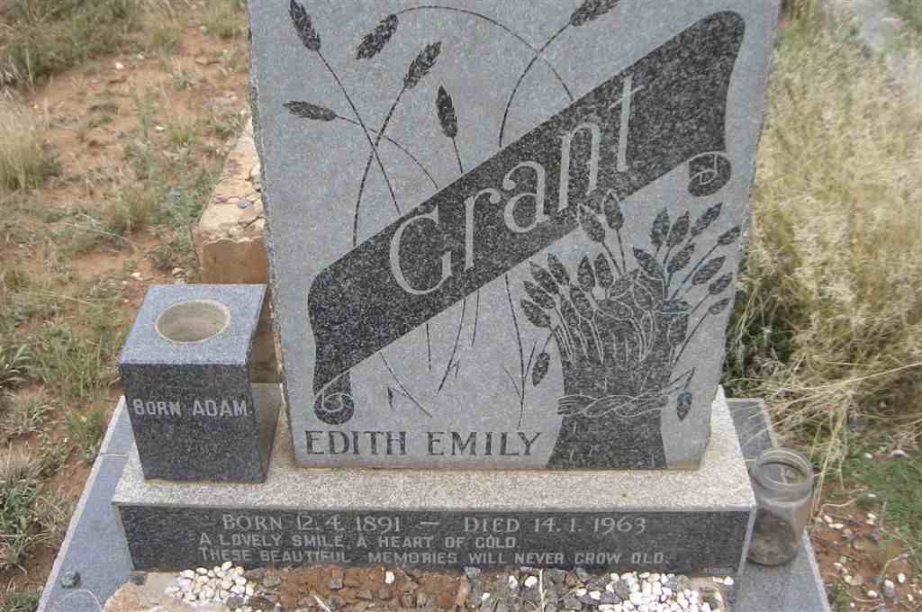 GRANT Edith Emily nee ADAM 1891-1963