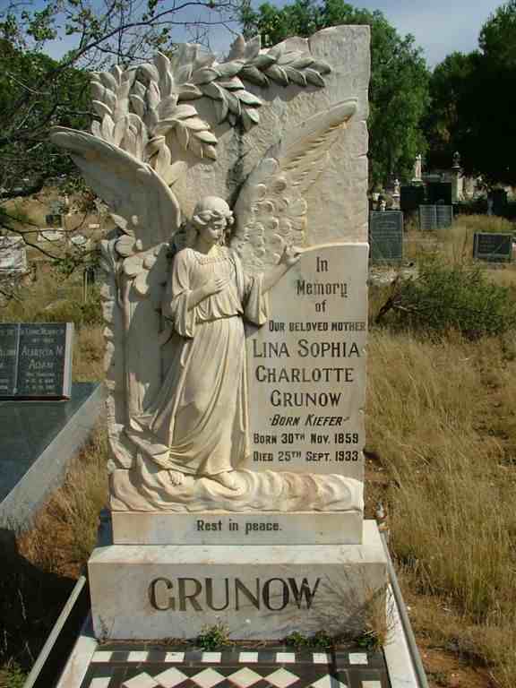 GRUNOW Lina Sophia Charlotte nee KIEFER 1859-1933