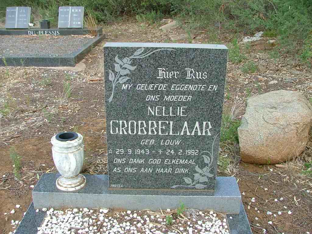 GROBBELAAR Nellie nee LOUW 1943-1992