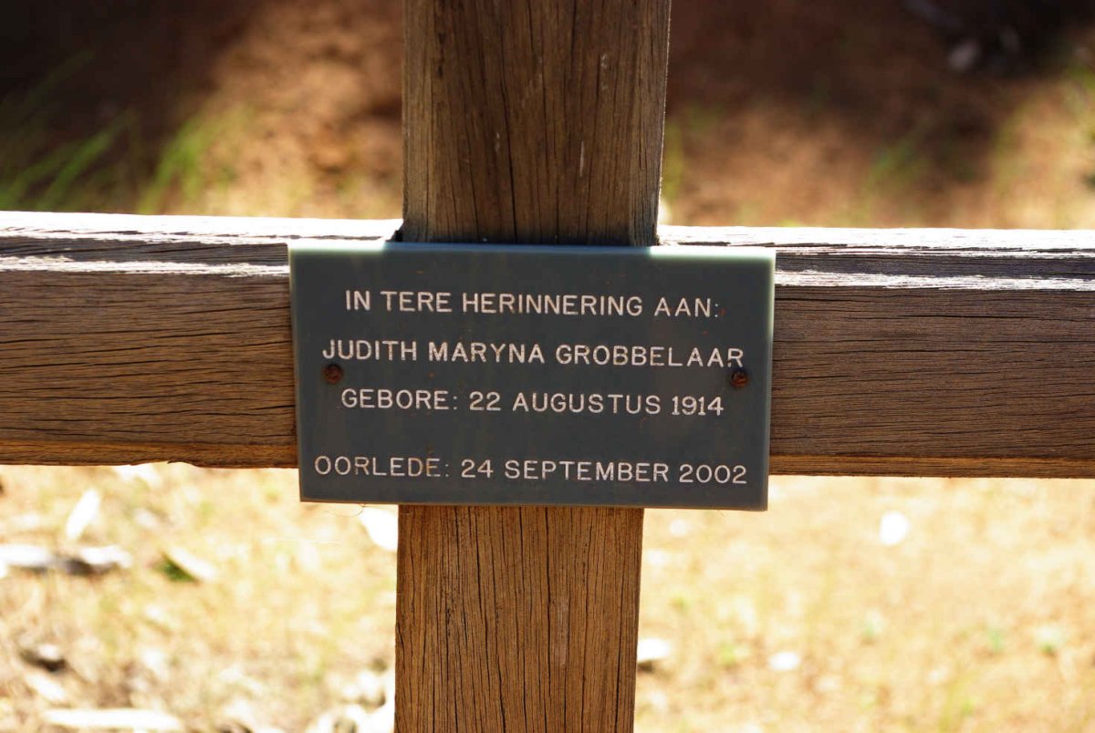 GROBBELAAR Judith Maryna 1914-2002