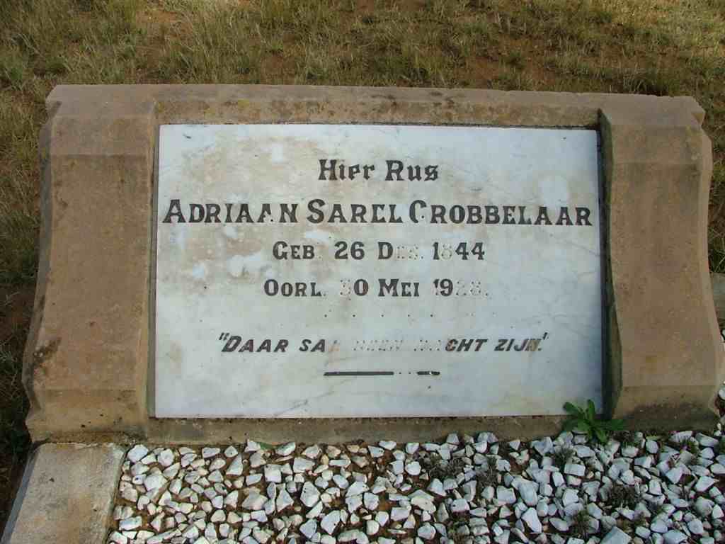 GROBBELAAR Adriaan Sarel 1844-1928