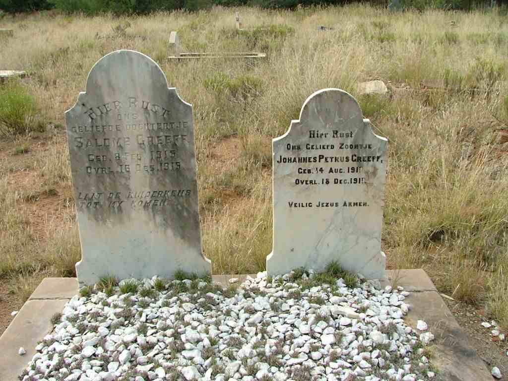 GREEFF Johannes Petrus 1910-1910 :: GREEFF Salome 1915-1915