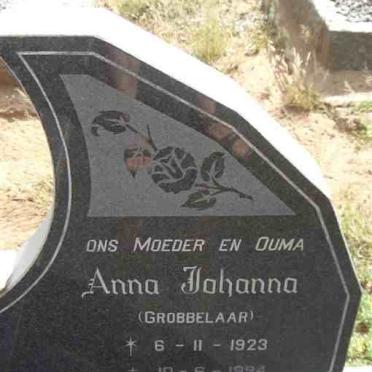 GROBBELAAR Rudolf Jacobus 1918-1988 &amp; Anna Johanna GROBBELAAR 1923-1994