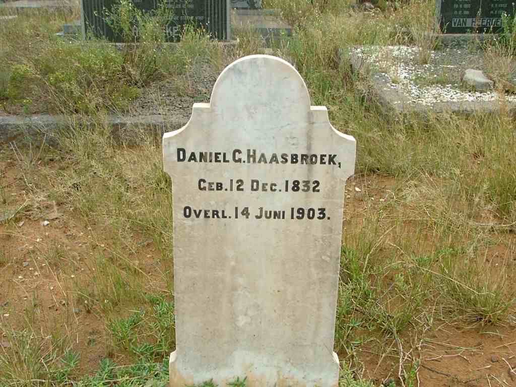 HAASBROEK Daniel G. 1832-1903