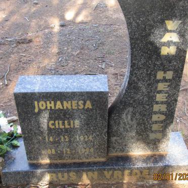 HEERDEN Johanesa Cillie, van 1924-1994