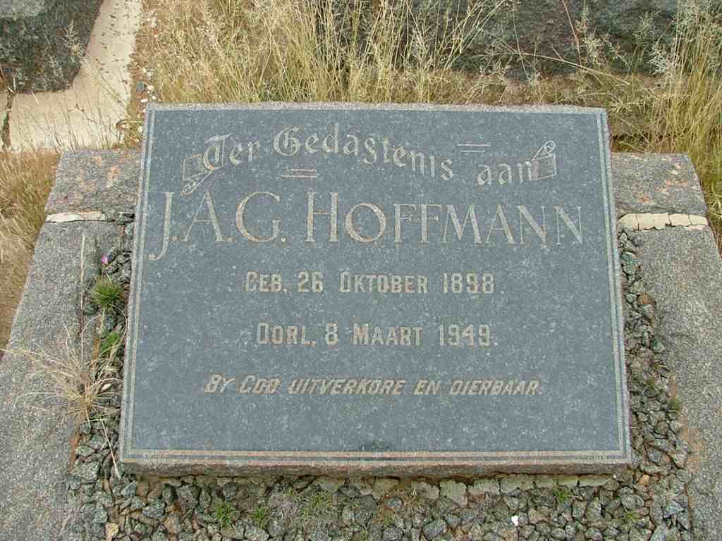 HOFFMANN J.A.G. 1898-1949