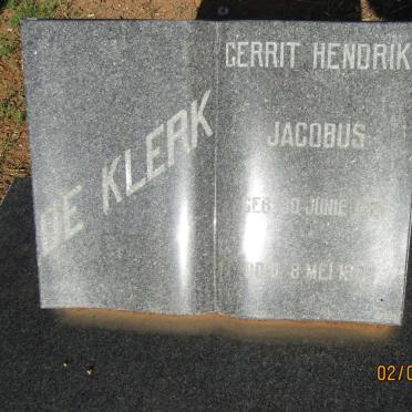 KLERK Gerrit Hendrik Jacobus, de 1921-1979 &amp; Martha Magdalena 1921-2016
