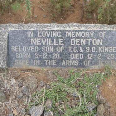 KINSEY Neville Denton 1920-1923