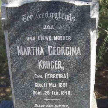 KRUGER Ignatius Philippus Lourens 1881-1936 &amp; Martha Georgina FERREIRA 1891-1940