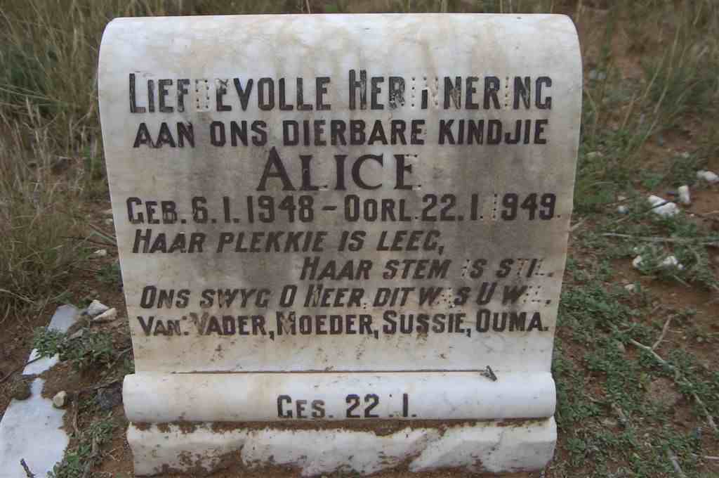 LOTTER Alice 1948-1949