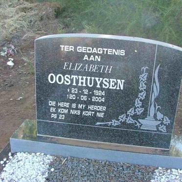 OOSTHUYSEN Elizabeth 1924-2004