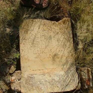 PLESSIS Nicolaas, du 1914-1916