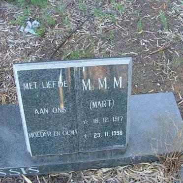 PLESSIS J.L., du 1921-1992 &amp; M.M.M. 1917-1998