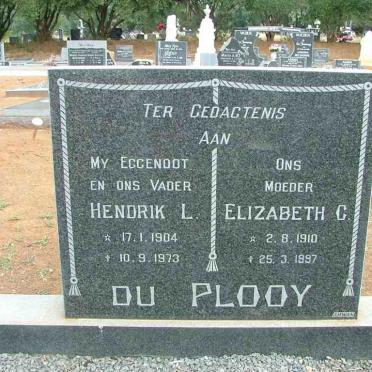 PLOOY Hendrik L., du 1904-1973 &amp; Elizabeth C. 1910-1997