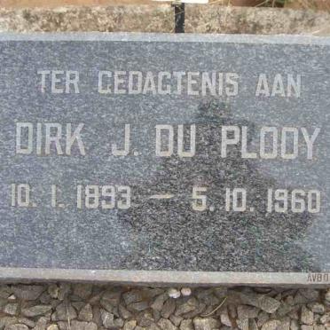 PLOOY Dirk J., du 1893-1960
