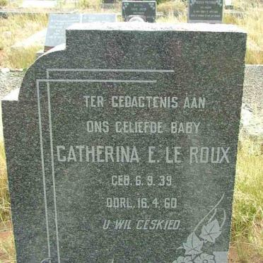 ROUX Catherina E., le 1939-1960